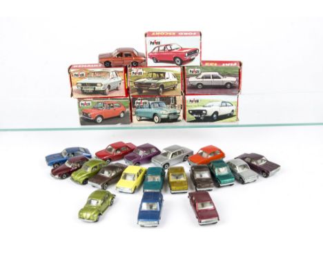 Polistil (Italy) Small Scale Diecast, RJ25 Renault 12TL, RJ27 Renault 16TS, RJ26 Renault 15TL, RJ40 Citroën AMI 8, RJ11 Fiat 