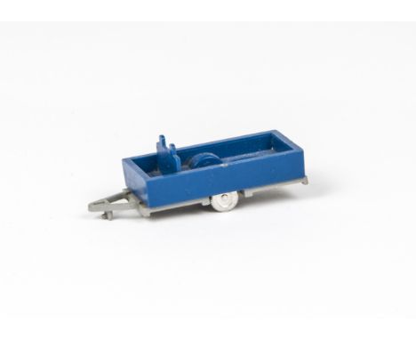 Tri-ang Minix 00 Gauge loose trailer,  blue with grey base, VG lacks ladder 