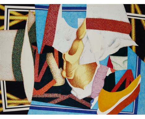 Gwyther Irwin,&nbsp;British 1931-2008 -&nbsp;Two Into One Will Go, No.12, 2nd Series, 1983;&nbsp;ink and watercolour on paper