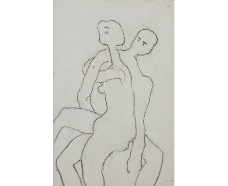 Roger Hilton CBE,  British 1911-1975 -   Untitled;   pencil on paper, 20.7 x 13.5 cm ( ARR)  Provenance:  Waddington Gallery,