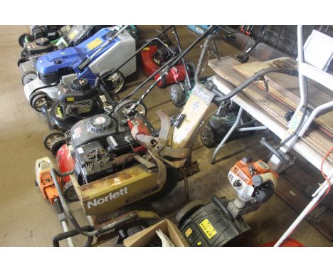 A Norlett Tiller Mate 3-S rotavator with Briggs & Stratton 3HP engine 