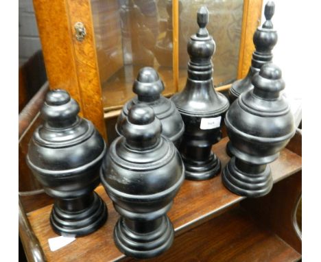 A quantity of oversized chess pieces