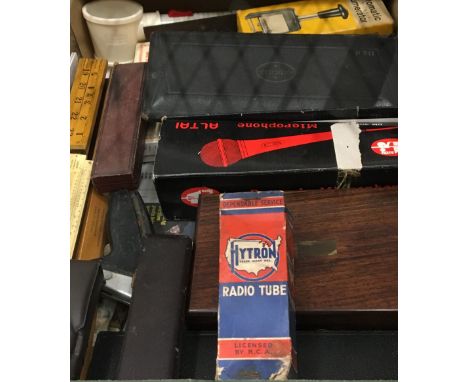 A quantity of draughtsman's tools, drawing sets, etc.