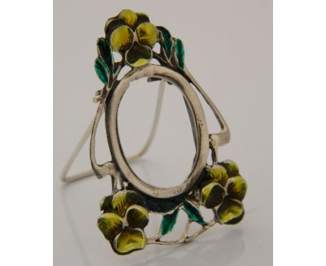 A miniature Art Nouveau style picture frame 