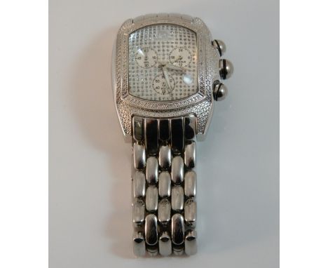 A Techno Master gentleman's diamond set chronograph wristwatch 