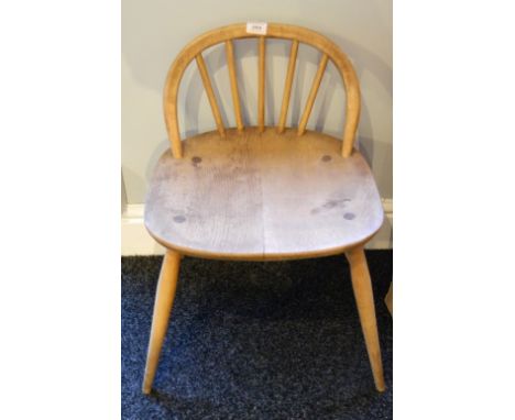 An Ercol stool, a Lloyd Loom linen box, etc.