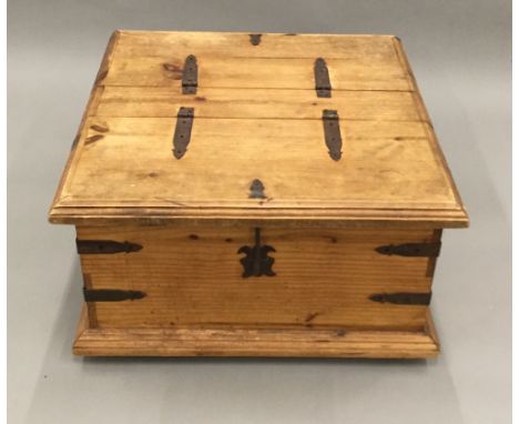 An Eastern pine twin lidded trunk