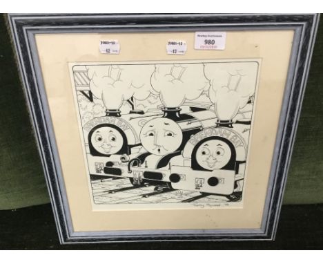 TIMOTHY MARWOOD, Original Artwork for Thomas the Tank Engine, signed and dated '88