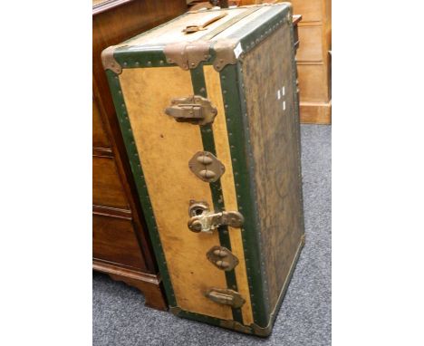 A vintage travelling trunk