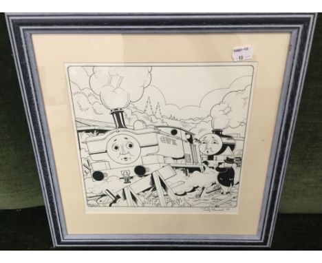 TIMOTHY MARWOOD, Original Artwork for Thomas the Tank Engine, signed and dated '89