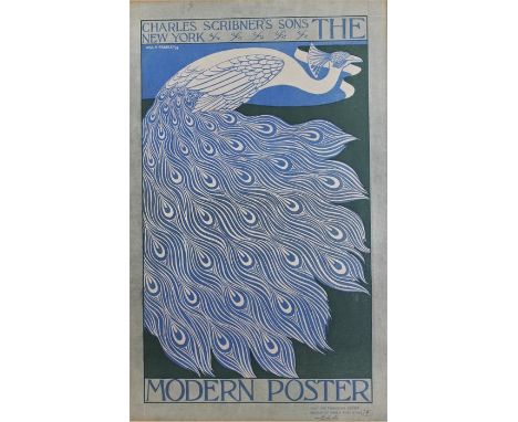 William Bradley (American, 1868-1962) 'THE MODERN POSTER', 1895, limited edition print, numbered 19/1000. 50cm by 31cm (20 by