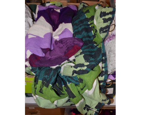 Textiles - Retro fabrics, Heals, Pansies by Howard Carter, Brakewater by Tootal, 1950's abstract; etc.