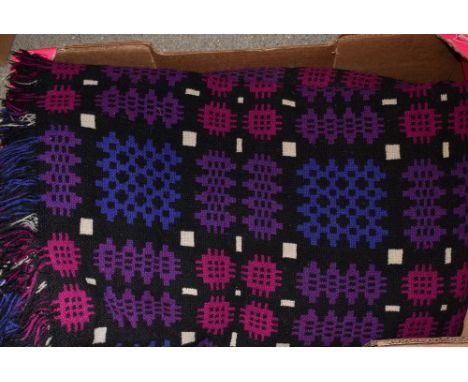 Textiles - Welsh tapestry wool blanket