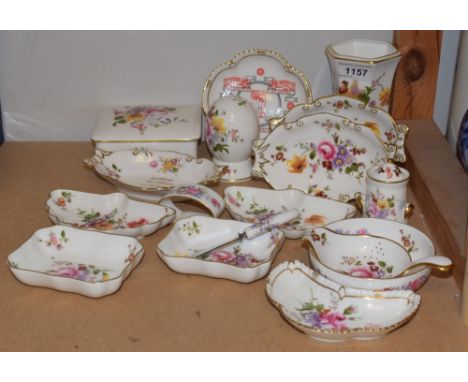 Royal Crown Derby - Posies pattern trinket dishes, Rolls Royce, egg, strainer, etc