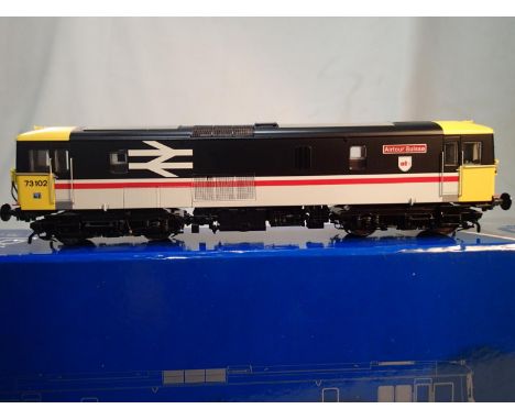 Dapol OO gauge 4D-006-000, class 73, Intercity Airtour Suisse, 73102, near mint, storage wear to box, no detail pack or paper