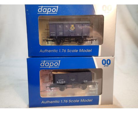 Two Wessex wagons/Dapol Navy related wagons, RN Devonport SNSO Gunpowder van limited edition 126/155, and RN Devonport SNSO 7