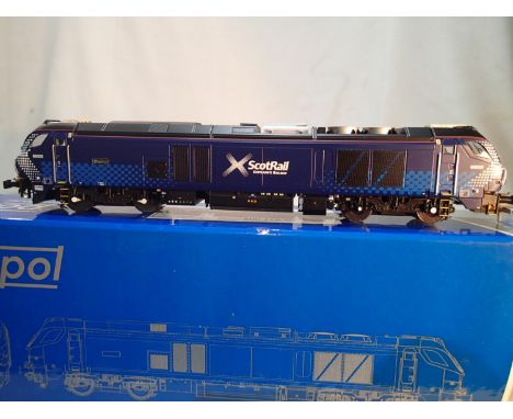 Dapol OO gauge, 4D-022-005, class 68, Daring, 68006, Scot Rail livery, near mint, storage wear to box. UK P&amp;P Group 1 (£1