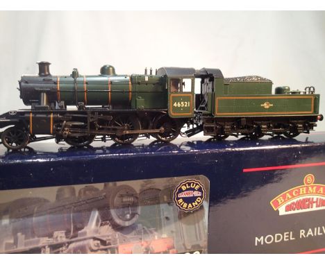 Bachmann OO gauge 32-825 class 2MT, 46521, green, late crest, excellent condition, box with wear. UK P&amp;P Group 1 (£16+VAT