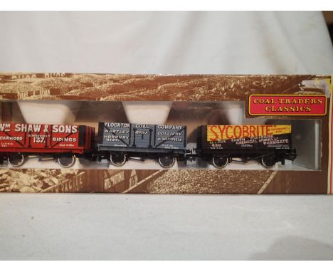 Bachmann 33-033 Coal Traders Classics, set of three Yorkshire related wagons, near mint, storage wear to box. UK P&amp;P Grou