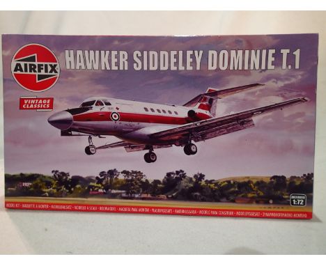 Airfix 1/72 scale Hawker Siddeley Dominie T-1 trainer aircraft, as new, storage wear to box. UK P&amp;P Group 1 (£16+VAT for 