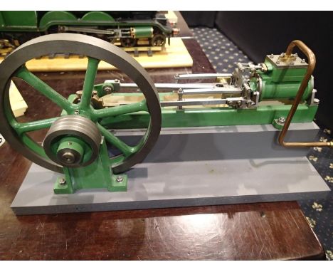 Live steam horizontal mill engine, 7inch diameter flywheel, 15inch long, 6inch wide, been a display model for a few years. Do