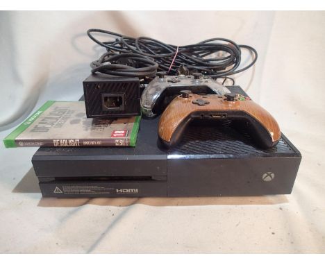Xbox One console with PSU, 2 control pads, Deadlight game and other cables. Tested and working. UK P&amp;P Group 2 (£20+VAT f