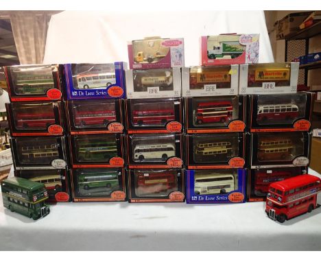 Seventeen EFE buses and coaches, various makes and companies, mostly excellent condition, boxes with wear, plus two unboxed S