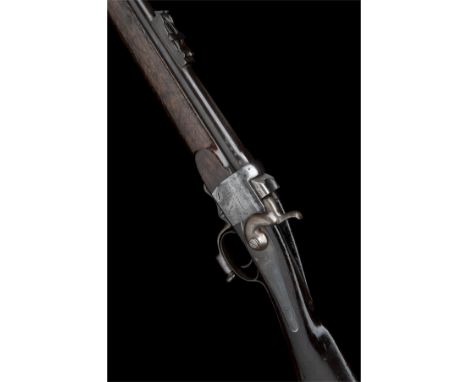 W. R. A. &amp; A. CO. A .577 / .450 (M/H) HENRY 1865 PATENT FALLING BLOCK TWO-BAND SERVICE RIFLE, no visible serial number, 3