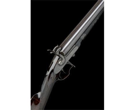 CHAS. GOLDENA RARE VARIANT 1868 PATENT 12-BORE PUSH-FORWARD UNDERLEVER SINGLE-BITE SNAP-ACTION PINFIRE HAMMERGUN, serial no. 