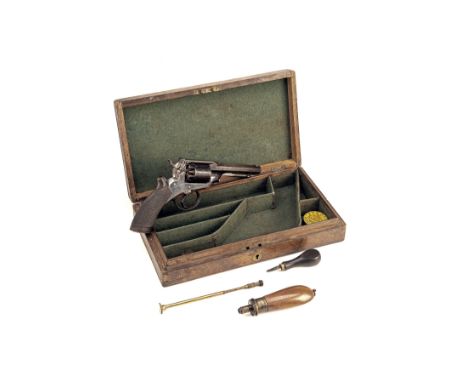 DEANE & SON, LONDONA CASED 120-BORE PERCUSSION REVOLVER, MODEL 'DEANE-HARDING PATENT', serial no. 7190L,circa 1856, with blue