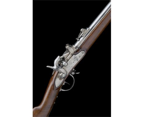 AN 18mm BREECH-LOADING SERVICE-RIFLE, UNSIGNED, MODEL 'M1817-42 MILBANK-AMSLER INFANTRY RIFLE', serial no. 1483,circa 1843, w