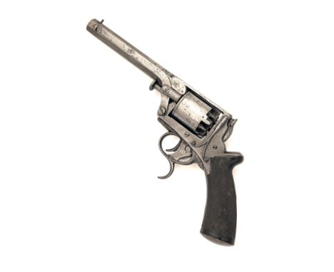 A 54-BORE PERCUSSION TRIGGER-COCKING REVOLVER, UNSIGNED, MODEL 'TRANTERS DOUBLE-TRIGGER', serial no. 10540T,circa 1858, with 