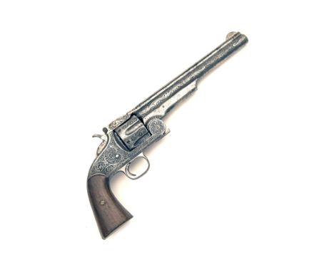 SMITH & WESSON, USAA SCARCE .44 (S&W AMERICAN) SINGLE-ACTION REVOLVER, MODEL 'No3 FIRST MODEL', serial no. 321,for 1870-71, f