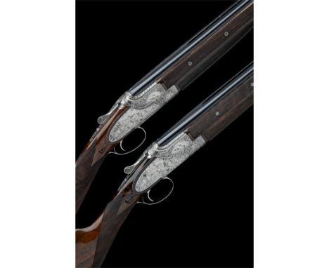 BROWNING ARMS COMPANYA COMPOSED PAIR OF CUSTOM 20-BORE SIDEPLATED SINGLE-TRIGGER OVER AND UNDER EJECTORS, serial no. 6817 / 5