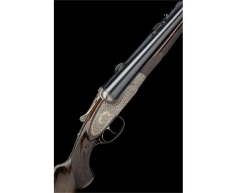 AUG. LEBEAU-COURALLYA LOVENBERG-ENGRAVED .375 H&H MAGNUM (RIMLESS) SIDELOCK EJECTOR DOUBLE RIFLE, serial no. 45209,25 3/8in. 