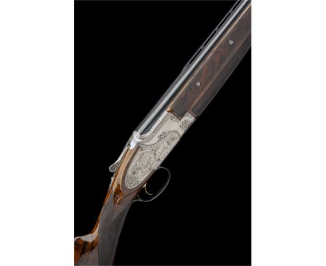 FABRIQUE NATIONALEA CHAUVIN-ENGRAVED 12-BORE CUSTOM SIDEPLATED SINGLE-TRIGGER OVER AND UNDER EJECTOR, serial no. 9705,28in. n