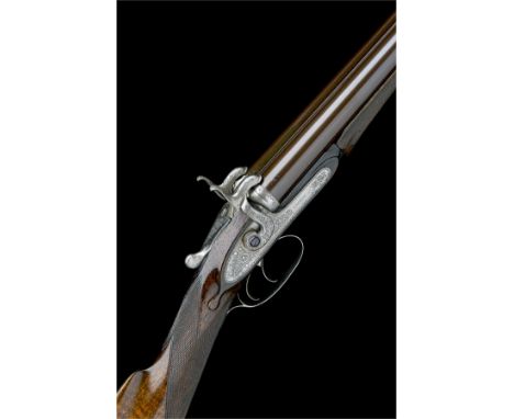 THOS. CONWAYA 12-BORE WESTLEY RICHARDS 1871 PATENT SNAP-ACTION TOPLEVER BAR-IN-WOOD HAMMERGUN, no visible serial number,30in.