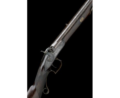 HEWSON, LONDONA .650 PERCUSSION SINGLE-BARRELLED SPORTING-RIFLE, no visible serial number,circa 1840 and almost certainly Bri