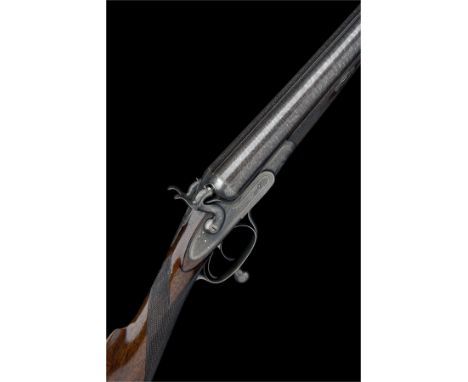 JOHN DICKSON & SONA FINE 10-BORE (2 5/8IN.) 1868 PATENT ROTARY-UNDERLEVER DOUBLE-BARRELLED HAMMERGUN, serial no. 3179,32in. n