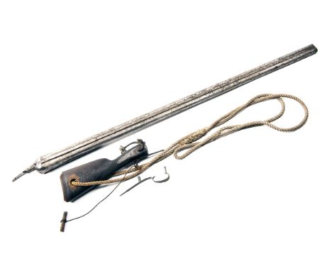 THOMAS BLAND & SONSTHE MAJOR PARTS OF A 4-BORE DOUBLE-BARRELLED TOPLEVER HAMMER PUNT GUN, serial no. 17307, for restoration,6