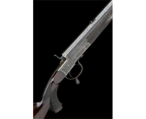 JOSEPH LANG & SONS, LONDONA .360 (No5) SINGLE-SHOT ROOK & RABBIT RIFLE, serial no. 5154,circa 1890, with slightly tapering bl