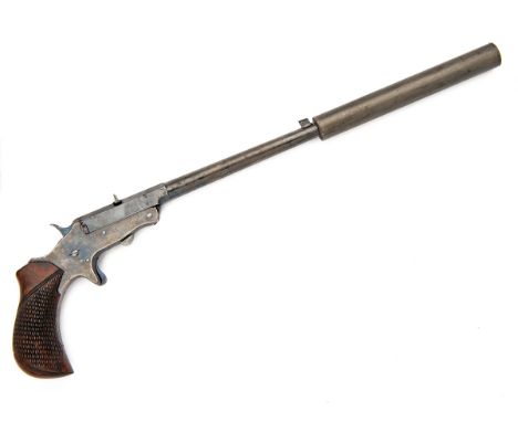 ARMY & NAVY C.S.L, LONDONA RARE .297-230 (MORRIS) SINGLE-SHOT PISTOL, MODEL 'TRANTER'S PATENT', serial no. 2128, COMPLETE WIT