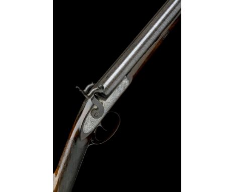 ALEX MARTIN, GLASGOWA CASED 14-BORE PERCUSSION DOUBLE-BARRELLED SPORTING-GUN, no visible serial number,circa 1860, with Birmi