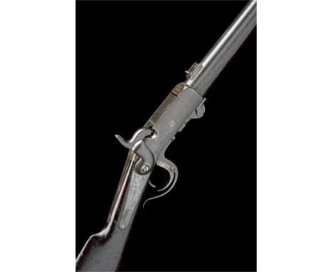 BURNSIDE RIFLE CO., USAA .54 PERCUSSION BREECH-LOADING CAVALRY-CARBINE, MODEL 'BURNSIDE PATENT 5TH MODEL' , serial no. 19077,