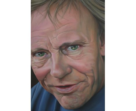 TR9429 † Alan Mynall, (b.1949), oil on canvas, 'Oh Yes', portrait of a man, monogrammed and dated 06. H.120 W.100cm. 