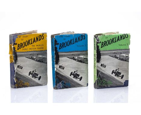 William Body "The Story of Brooklands, the World's first Motor Course' Volume I, II & III, first editions, (1948, 1949 & 1950