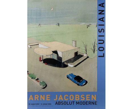 Arne Jacobsen (1902-1971)'Skovshoved Tankstation (Skovshoved Petrol Station)', lithograph exhibition poster, circa 2002, unfr