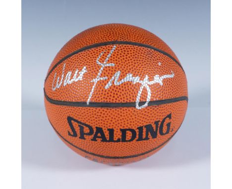 Mini Spalding NBA basketball signed by Hall of Fame inductee, 7 time All-Star, 2 time NBA Champion, Walt Frazier. Dimensions: