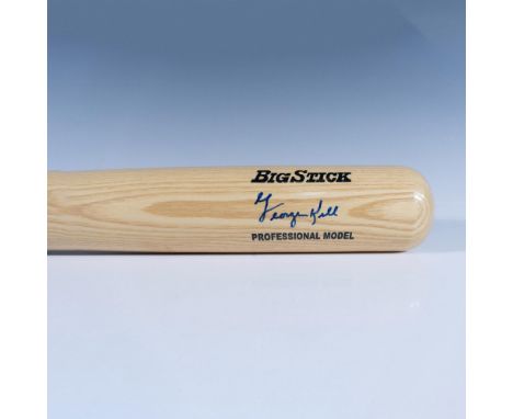 This Rawlings Big Stick Professional model bat is signed in blue by Hall of Famer George Kell. George Kell combined his batti