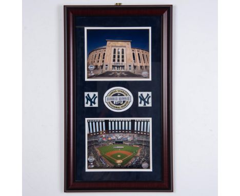 This impressive grouping features a fantastic photograph of the new Yankees Stadium, showcasing both the interior and the gat